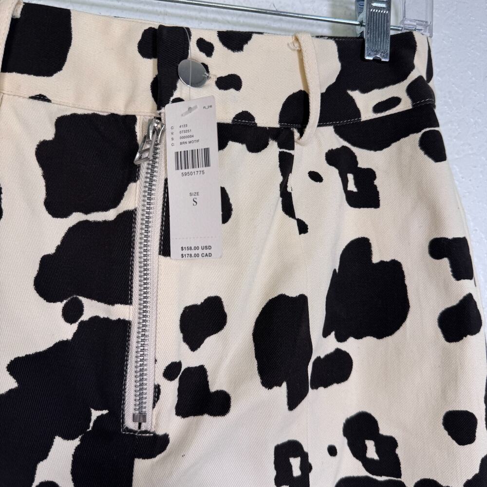 En Saison Anthropologie Pants Women Small Cow Print High Waist Western Festival - Picture 6 of 11